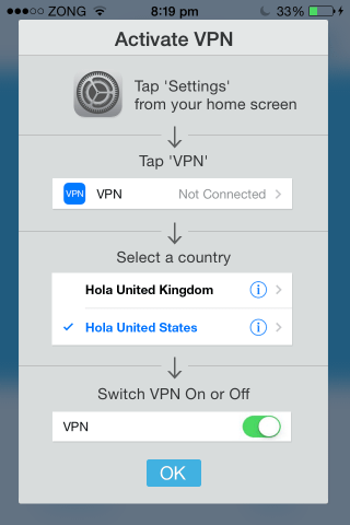 how to connect free vpn for iphone